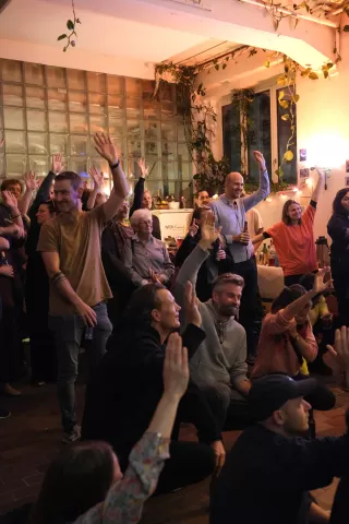 Crowd in der Binz, Partystimmung